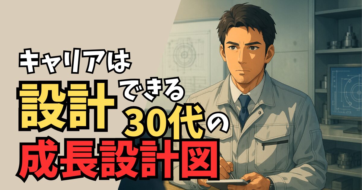 30代機械設計エンジニアが転職後に成長する道　信頼を得て「構想→企画→実行」できる人材へ