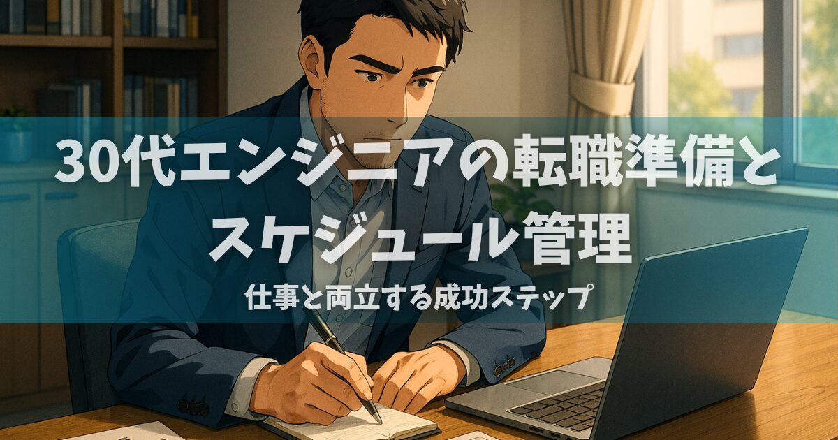 30代エンジニアの転職準備