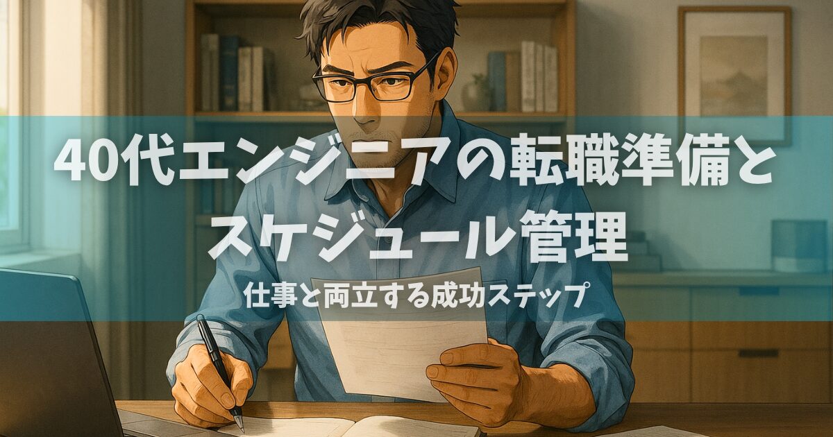 40代エンジニアの転職準備