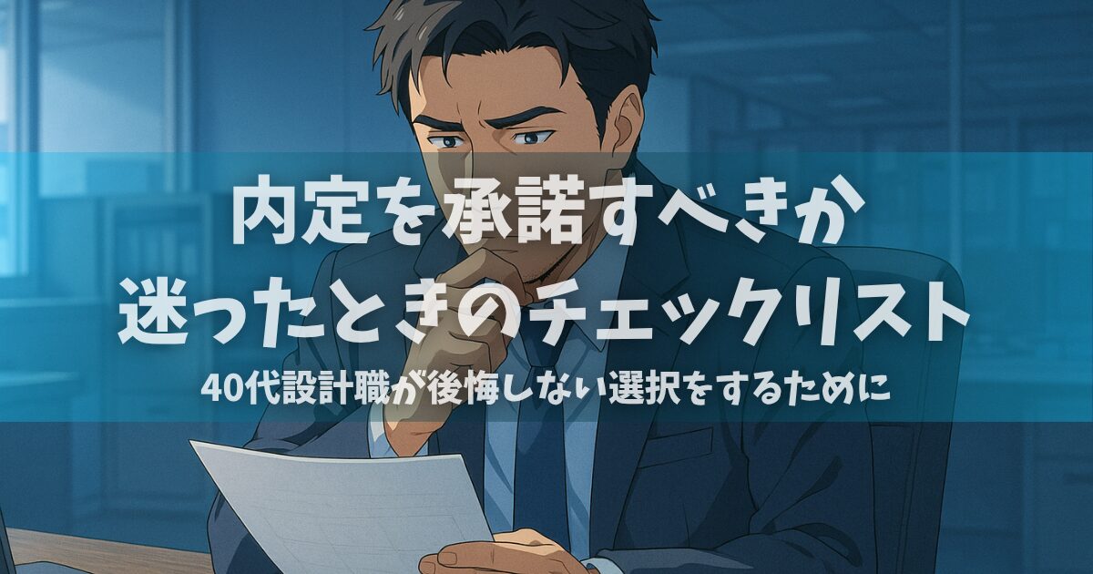 内定承諾チェックリスト