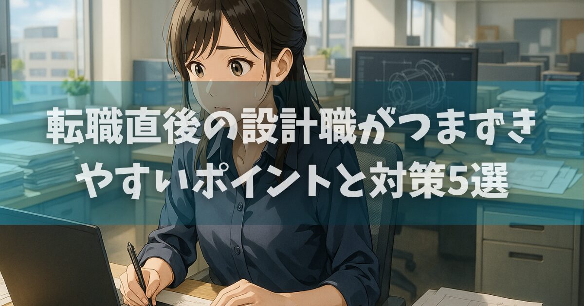 設計職の転職直後のコツ・注意点